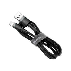  USB 2.0 Lightning - 2.0  Baseus Cafule, 1.5A Gray+Black CALKLF-CG1