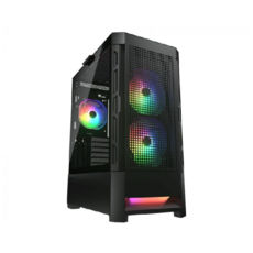   Cougar Airface RGB Black, 2*140mm ARGB, 1*120mm ARGB  , ATX/mATX/mini-ITX,  