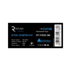    Ritar RTPS12-36 12 3 (36) (12738)