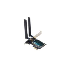   PCI-E Fenvi FV-AX200 (Intel AX200), PCI-E x1, WiFi 6 802.11ax/ac/a/b/g/n 2.4Ghz-300Mbps/5Ghz-2400Mbps (2700Mbps), Bluetooth 5.2, 2 