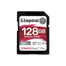  ' Kingston 128GB SDXC class 10 UHS-II U3 Canvas React Plus (SDR2V6/128GB)