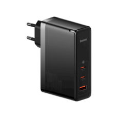   USB+TypeC 220 Baseus CCGP100201 GaN5 Pro Fast Charger 2C+U 140W EU Black(With Superior Series Fast Charging Data Cable Type-C to Type-C 240W?48V/5A? 1m  Black)