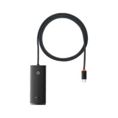 - Type-C Baseus 4-  (WKQX030401) Lite Series (Type-C to USB 3.0*4 ) 1m Black