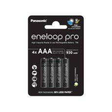  R3 Panasonic Eneloop Pro BK-4HCDE/4CP, AAA/(HR03), 930mAh, LSD Ni-MH, Eco Blister 4, Japan