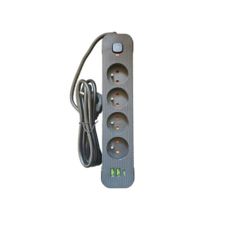   2,0  Power Strip 4 /2USB+1Type-C 