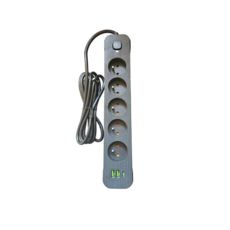   2,0  Power Strip 5 /2USB+1Type-C 