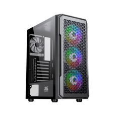  2E GAMING Hexagon G338   2xUSB3.0, 1xUSBType-C, 3x120 ARGB, 1x120, VGA 330, LCS ready, HUB, TG Side Panel, ATX, 