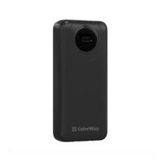   (Power Bank) ColorWay 20000 mAh EnergyPlus (USB QC3.0 + USB-C Power Delivery 22.5W) Black (CW-PB200LPB4BK-PDD)