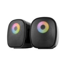   2.0 REAL-EL S-55, 2*3W speaker, mini-jack 3,5/USB, RGB