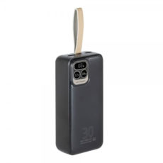   (Power Bank) RIVAPOWER VA2585 (Black), 30000 mA, PD+QC 20W,  LCD, 