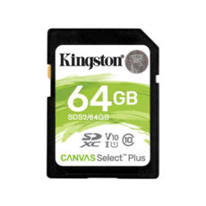  ' 64 Gb SD Kingston Canvas Select Plus R100MB/s UHS-I Class10 (SDS2/64GB) 